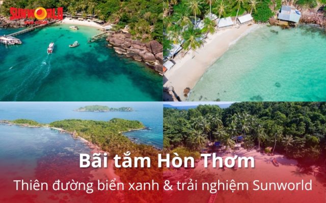 Thiên đường biển xanh ở bãi tắm Hòn Thơm