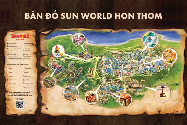 Bản đồ Sun World Hòn Thơm Phú Quốc