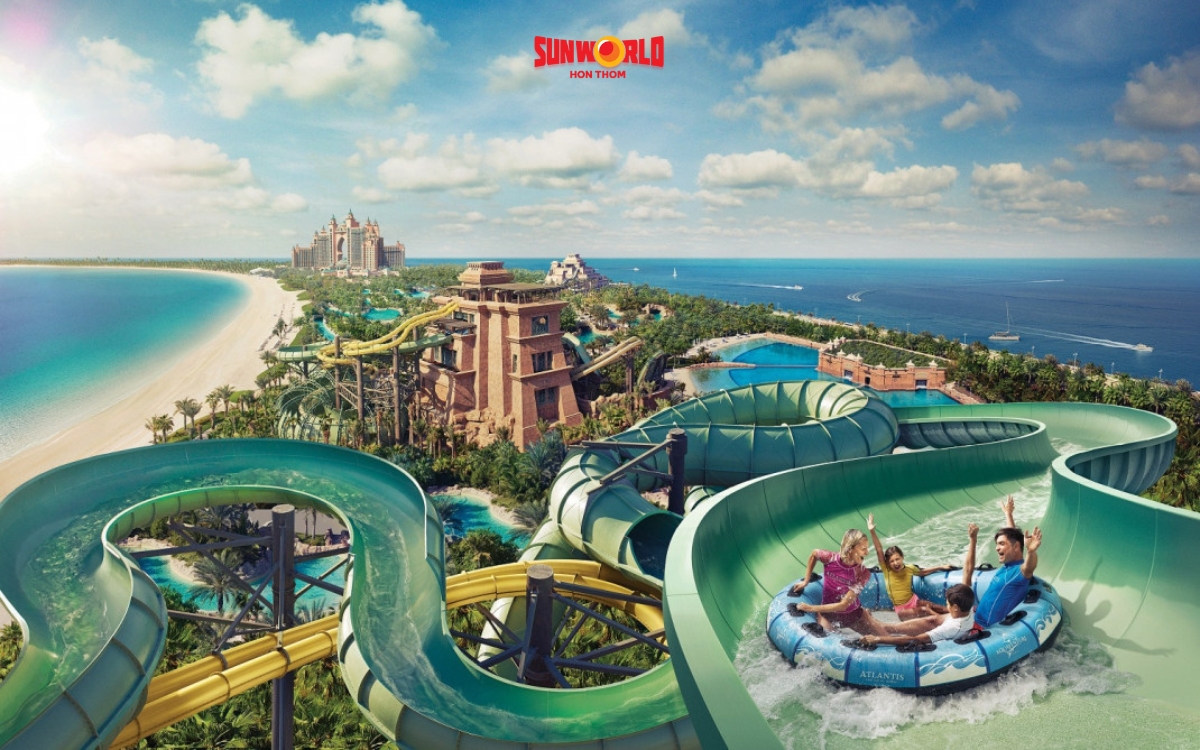 SunWorld tại biển Hòn Thơm Phú Quốc có đa dạng các công viên chủ đề