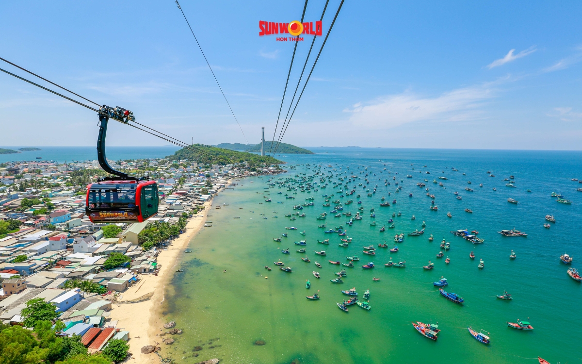 Du lịch Hòn Thơm với cáp treo SunWorld Hòn Thơm 