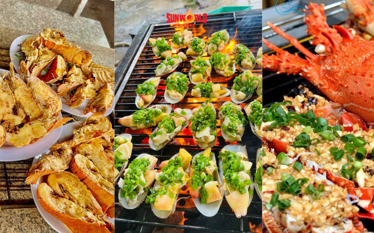 Thưởng thức hải sản tươi ngon khi du lịch Hòn Thơm 