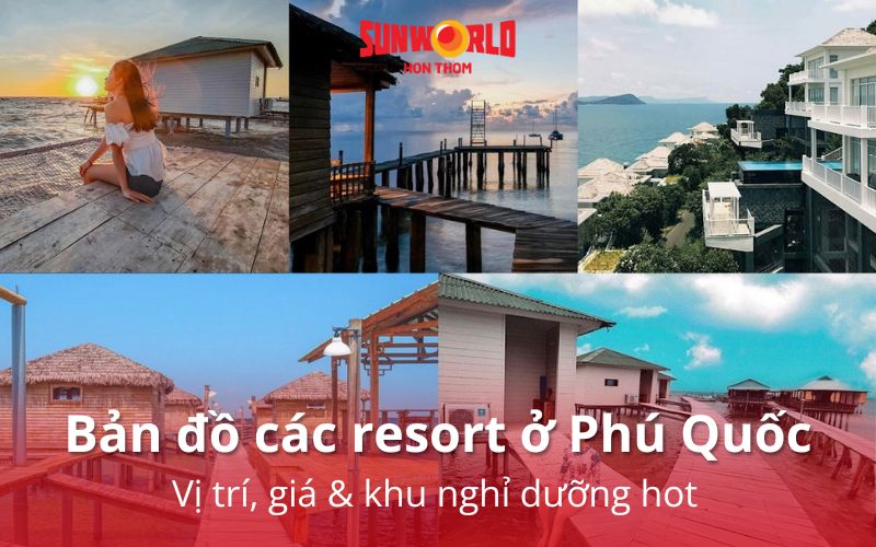 bản đồ các resort ở phú quốc